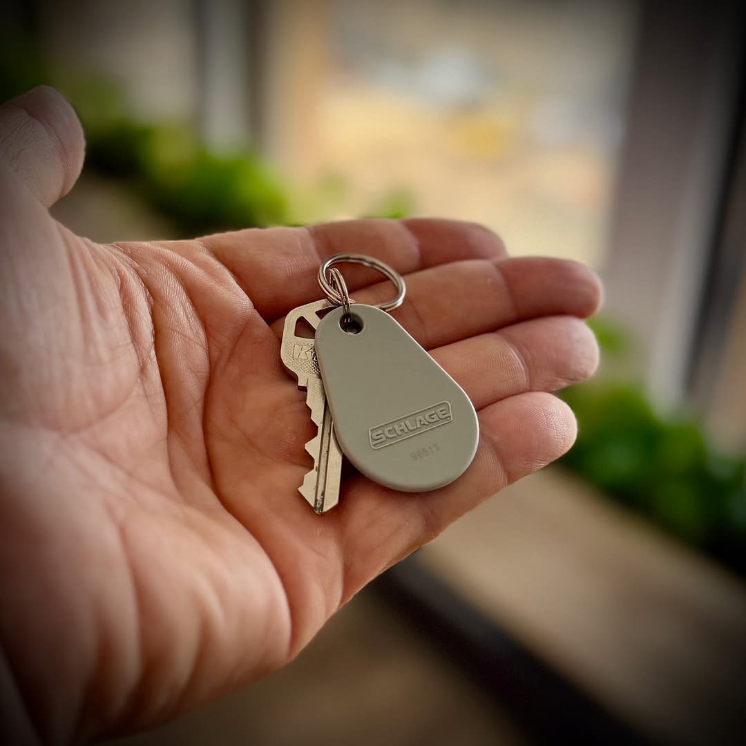 Encrypted key fob on key-chain