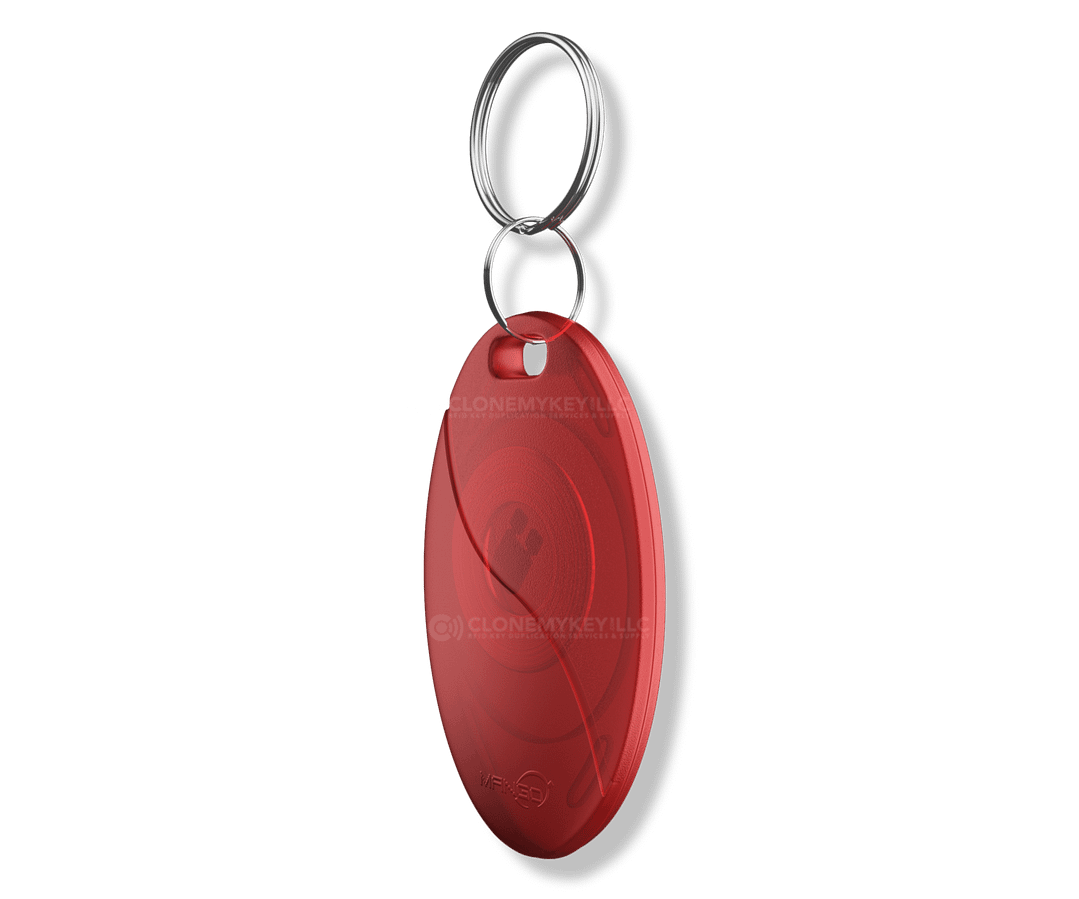 Red Key Fob Side (RFID)