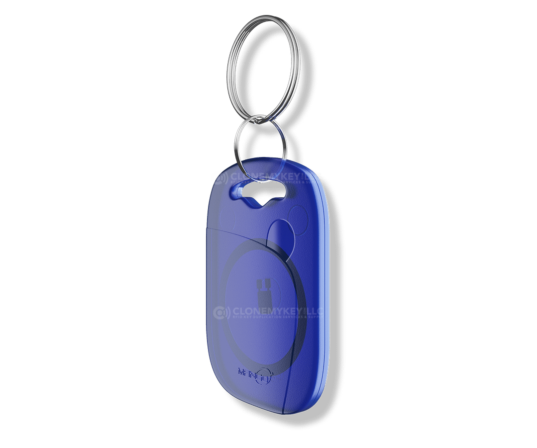 Blue Key Fob Side (RFID)