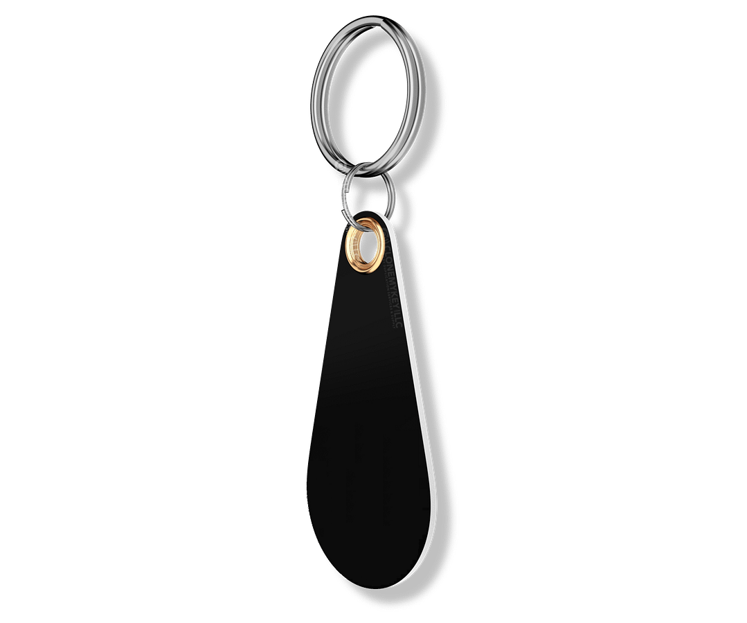 Ultra Thin PVC Key Fob Black Blank