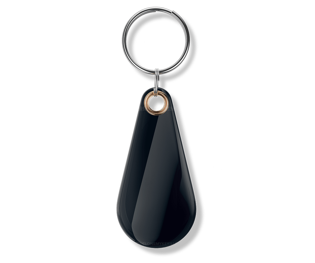 RFID Epoxy Thin Black Key Fob Blank