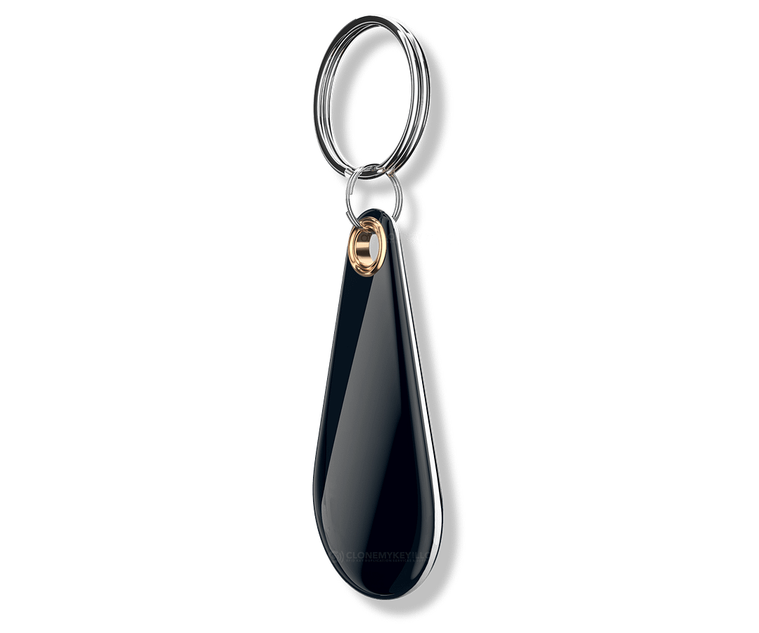 RFID Epoxy Thin Black Key Fob Blank