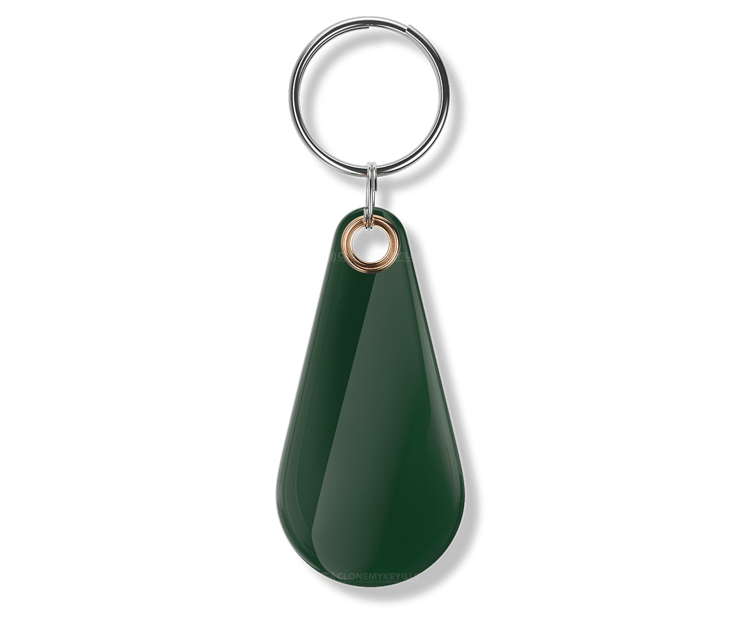 RFID Epoxy Thin Green Key Fob Blank