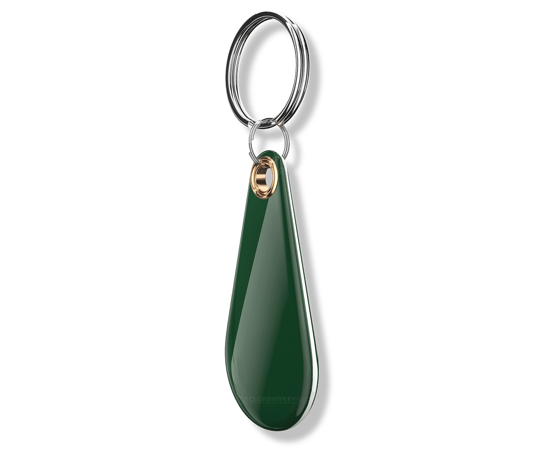 RFID Epoxy Thin Green Key Fob Blank