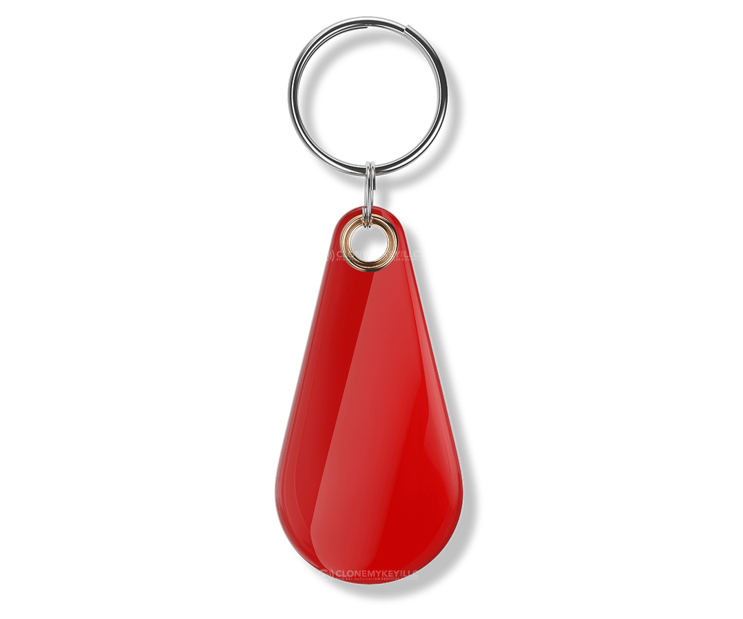 RFID Epoxy Thin Red Key Fob Blank