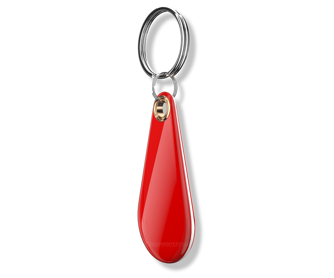 RFID Epoxy Thin Red Key Fob Blank