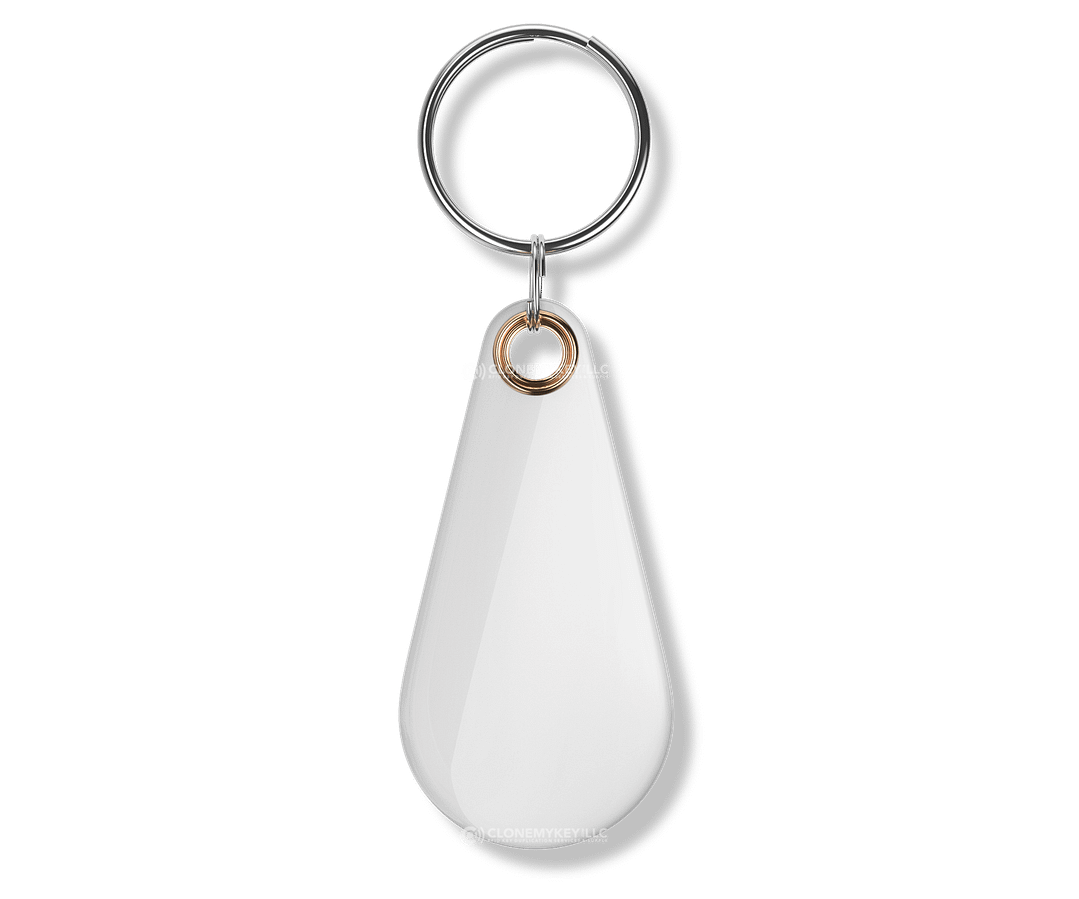RFID Epoxy Thin White Key Fob Blank