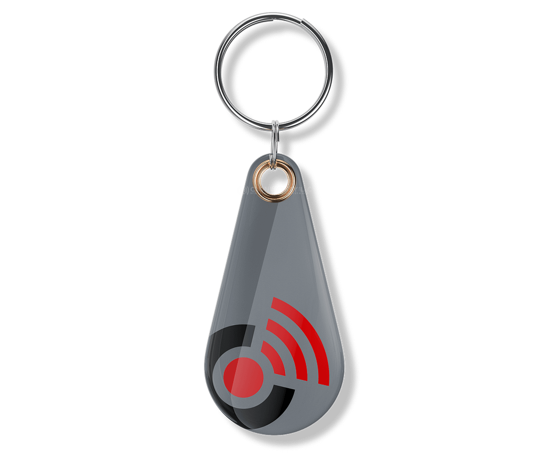 RFID Epoxy Thin Grey Key Fob Blank