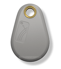 Pyramid Key Fob Gray Pyramid and Keri RFID key fob