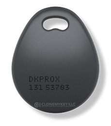DkProx Key Fob Gray DKprox RFID key fob