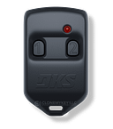 Black DKS remote with 2 buttons