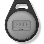 Black and gray HID Prox RFID key fob