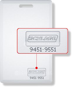 Schlage 9451 Key Card (RFID)