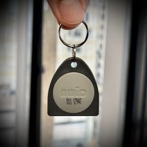 Key fob with serial number