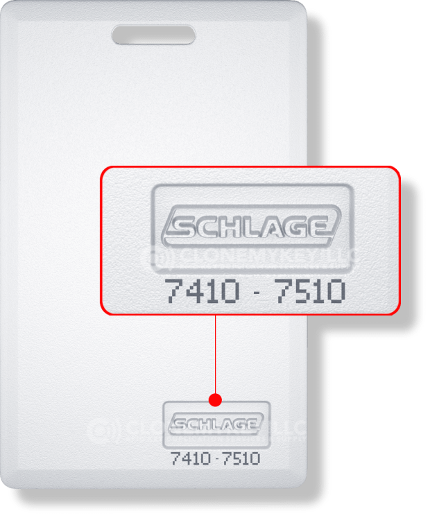 Schlage 7410 Key Card (RFID)