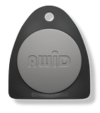 AWID Key Fob Gray AWID RFID key fob