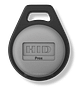 Black and gray HID Prox RFID key fob