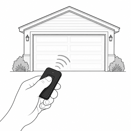 Pressing the button to open a garage or gate (not supported)